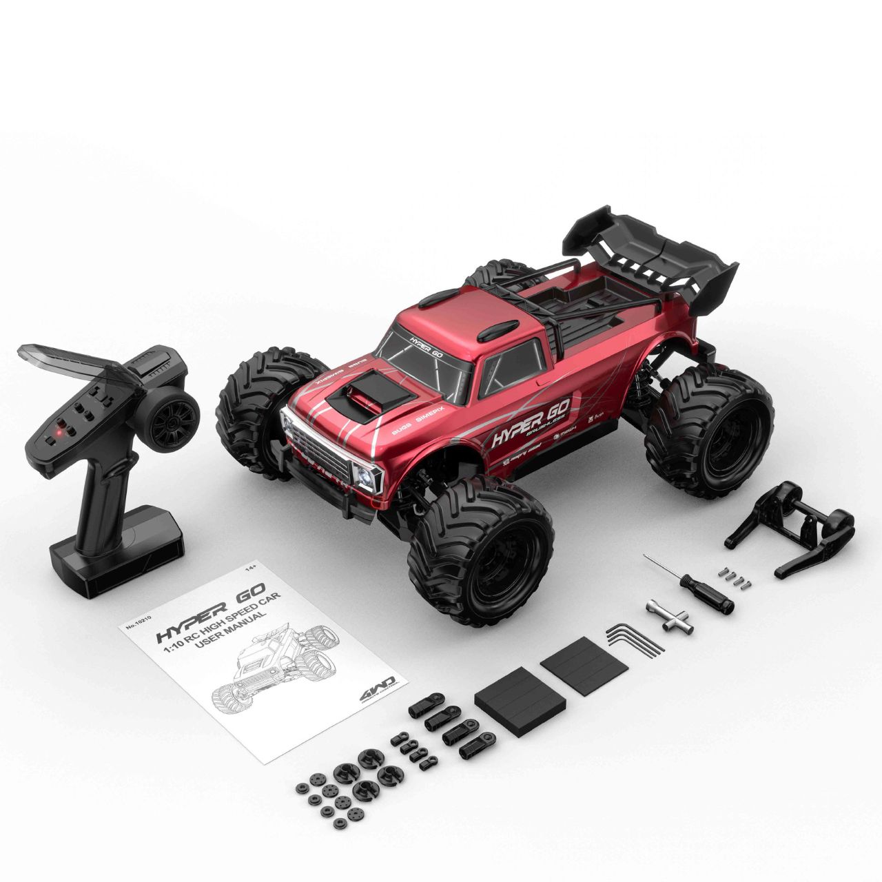 MJX Hyper GO Truck 1/10 Brushless 4WD RTR Rot 10210R - Abbildung 8