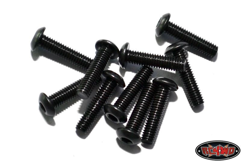 RC4WD Steel Button Head Cap Screws M3 x 12mm (10) Z-S0654