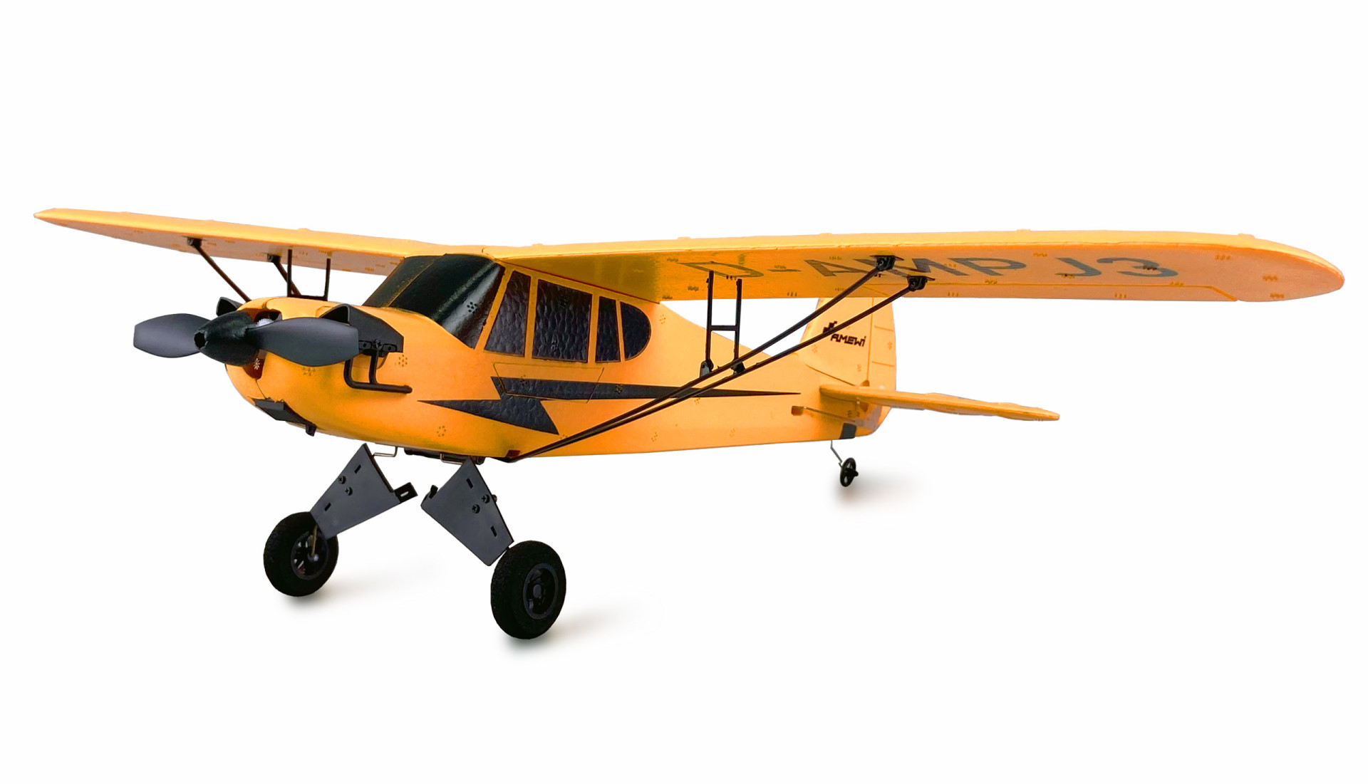 Amewi Piper J-3 Cup mit Gyro 3-Kanal BNF gelb 24142 - Abbildung 1