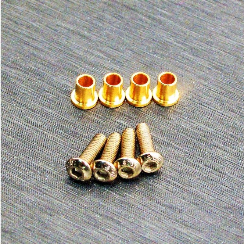 SAMIX Messing Hülsen Set (inkl. 4 Schrauben) für Element RC Enduro END-4067