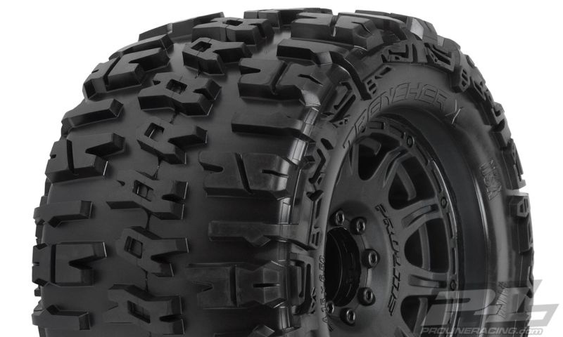 Pro-Line Trencher X auf Raid 8x32 Felge schwarz 3.8 17mm (2) v/h tauschbarer Sechskant 1184-10