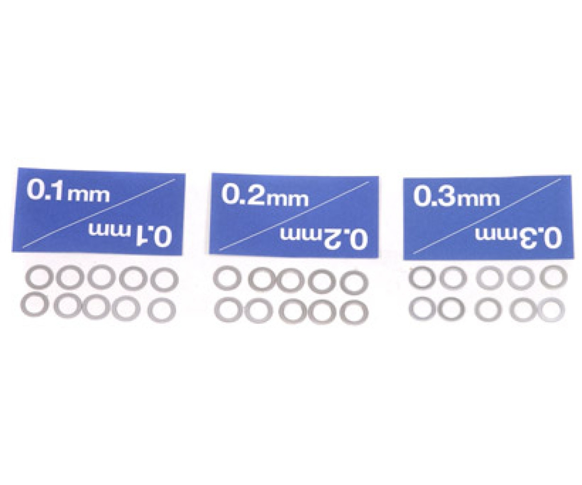 Tamiya 53587 Distanzscheiben-Set 5mm (10) 0,1/0,2/0,3 300053587