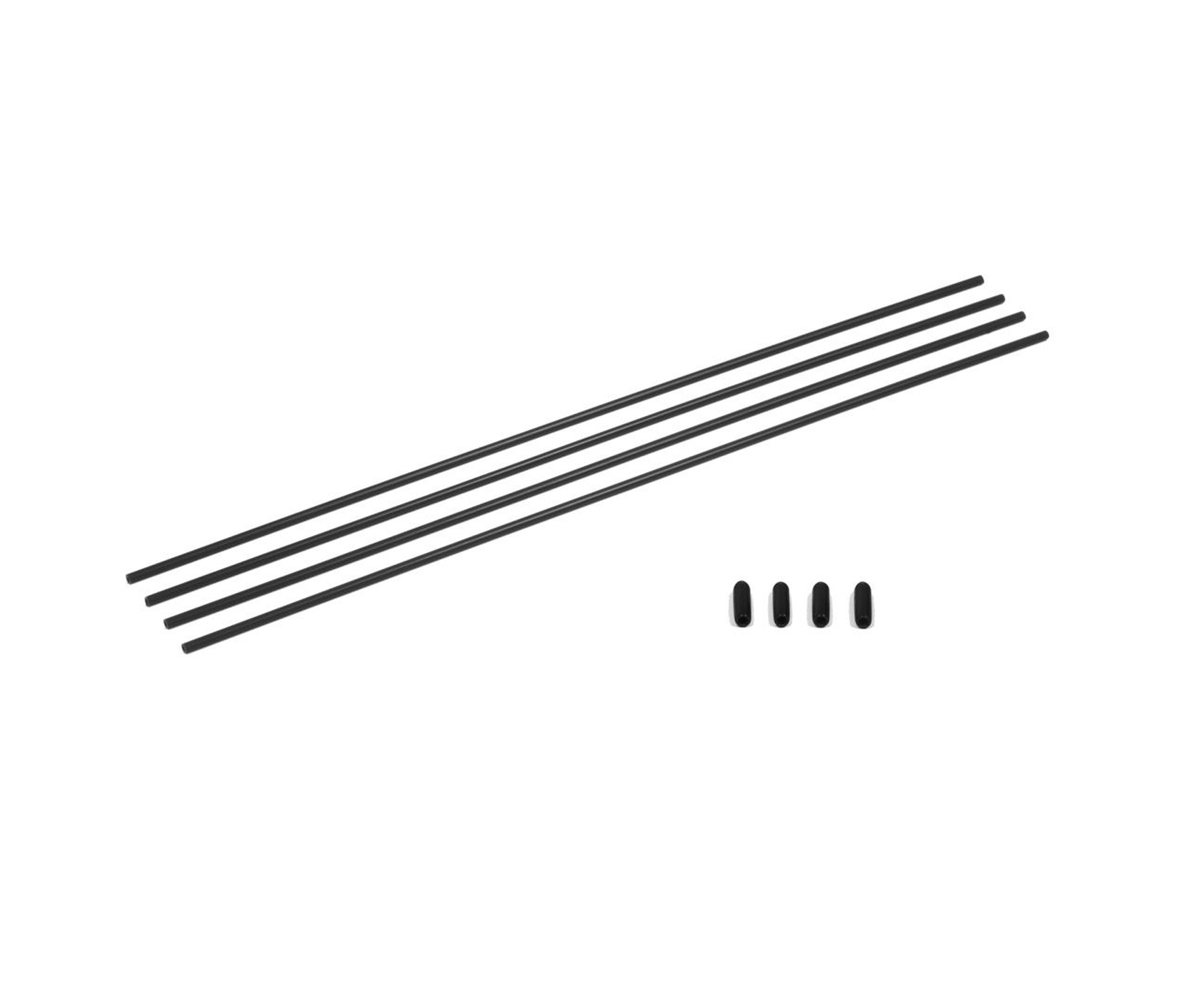 Carson 08115 Antennenröhrchen schwarz 4 St. 500908115