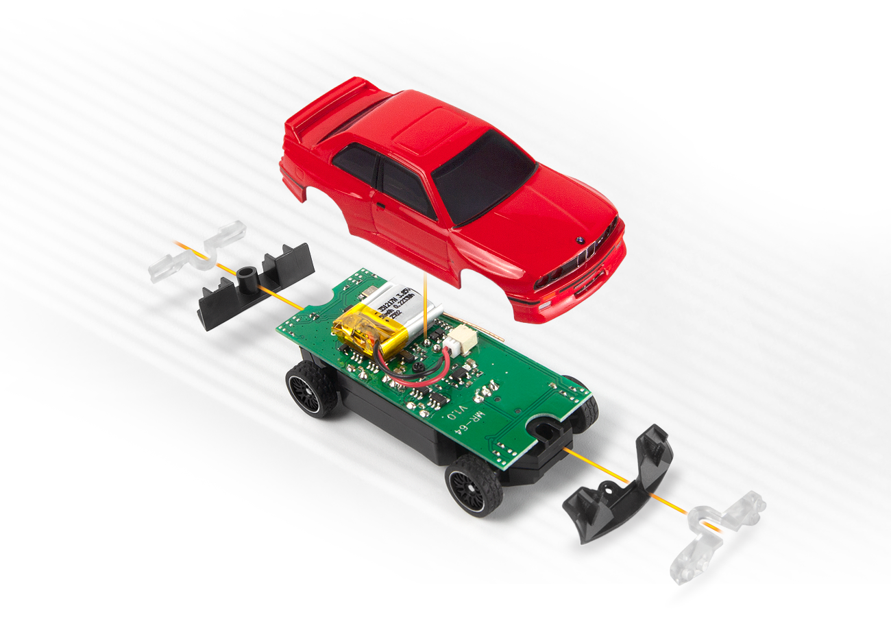 HPI nano-TTR 1989 BMW M3 E30 Ravaglia - Rot 160990 - Abbildung 3