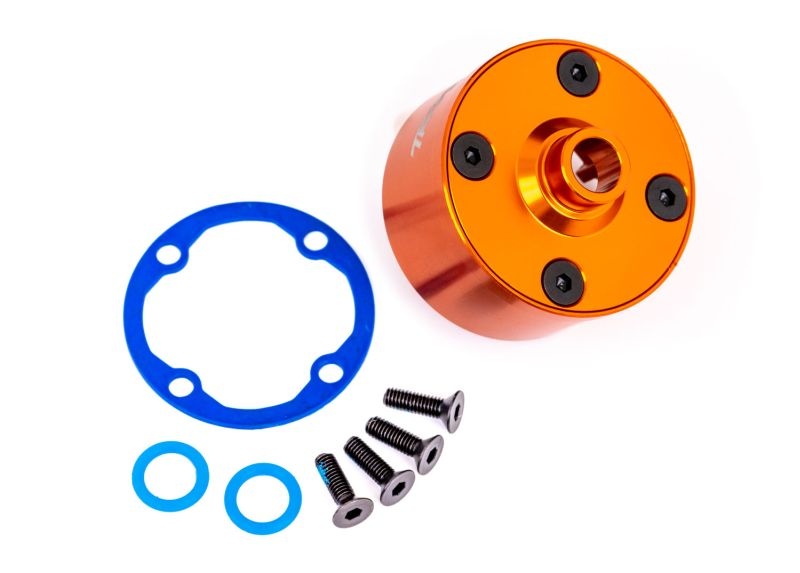 Traxxas Diff-Gehäuse Alu orange eloxiert +KT 9581T