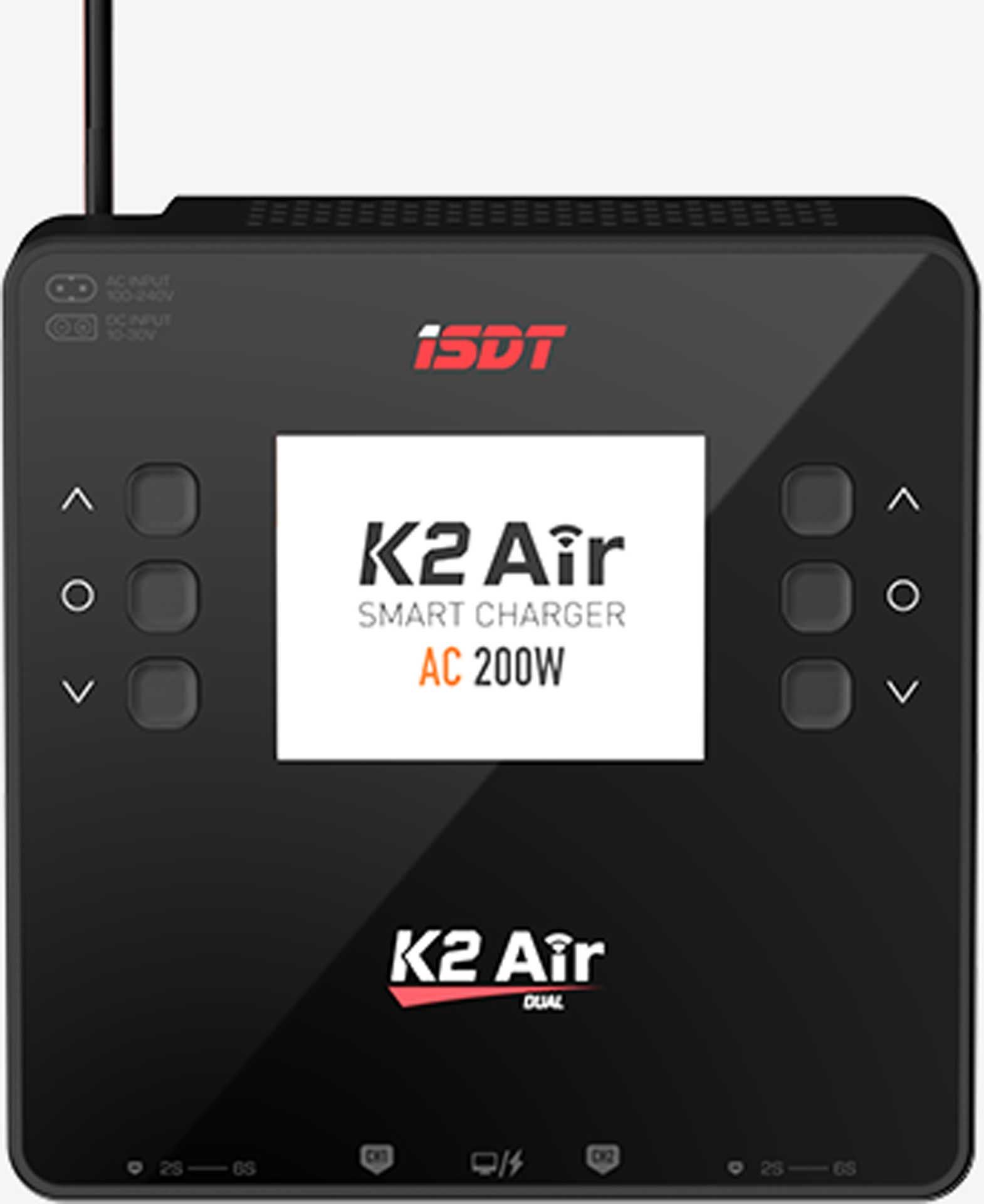 ISDT K2 Air Dual Charger 200 (500)W x2 AC/DC 1-6S ladegerät mit BattAir Technologie K2Air