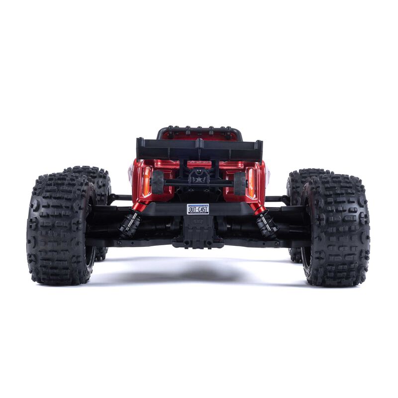 ARRMA 1/10 OUTCAST 4X4 4S V2 BLX Stunt Truck RTR, Red ARA4410V2T4