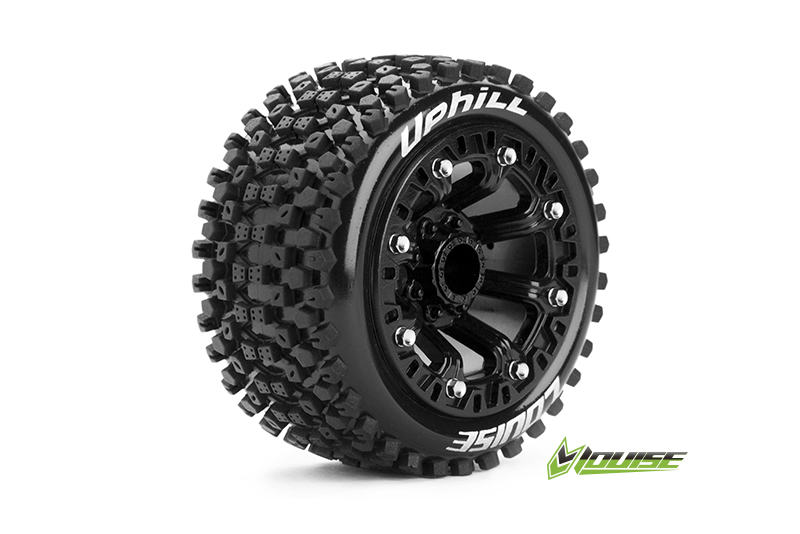 Louise ST-UPHILL 2.2 soft Reifen auf Felge schwarz (2) TRX 1:16 v/h & Buggy 1:10 hi L-T3279SB - Abbildung 1