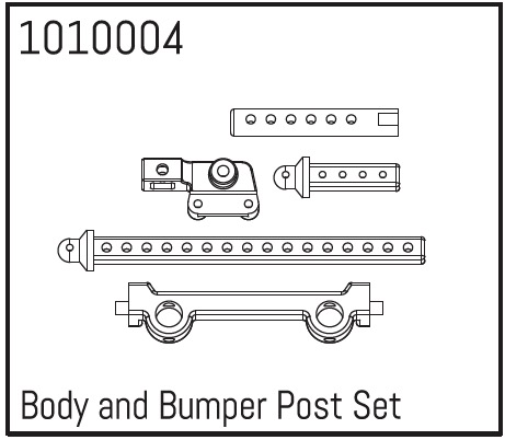 Hobby Plus Body and Bumper Post Set 240015
