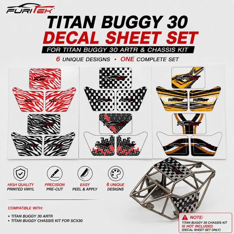 FURITEK Titan Buggy 30 Aufkleberbogen  FUR-2823