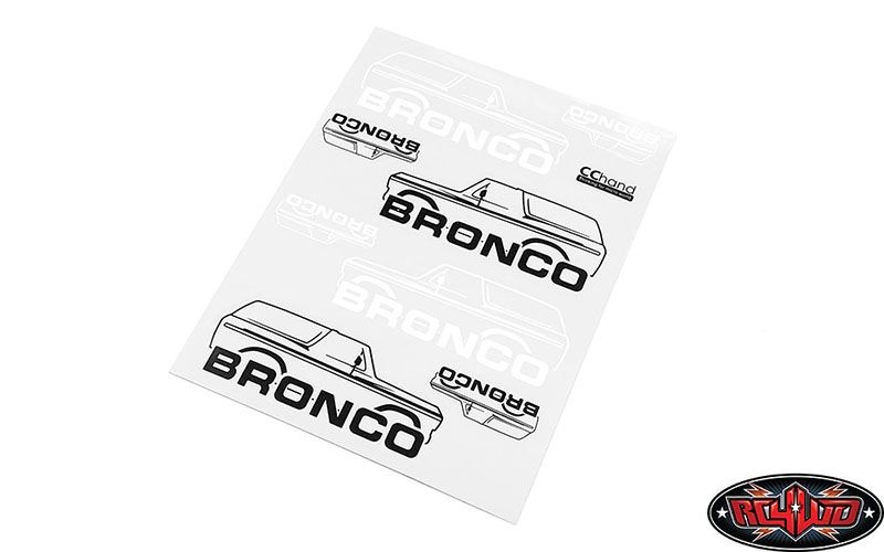 RC4WD Body Decals for Traxxas TRX-4 '79 Bronco Ranger XLT VVV-C0493