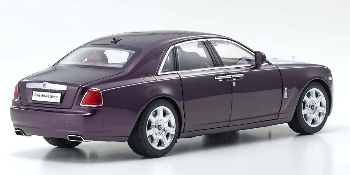 Kyosho 1:18 Rolls-Royce Ghost 2011 Twilight Purple Silver 08802TPS