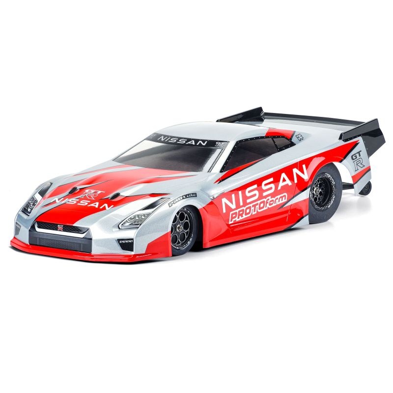 PROTOform Nissan GT-R R35 Pro Mod Karo klar 1:10 für Losi 22S No Prep Drag Car & andere SC-Based Drag Cars 1585-00
