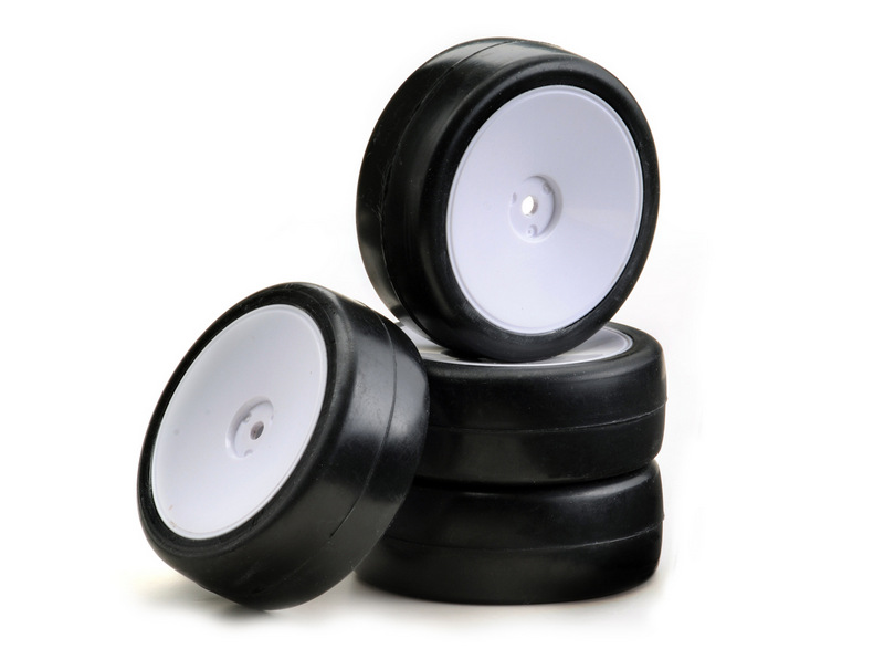 Absima Räderset Onroad Disc Slick weiß 1:10 (4 St.) 2510007