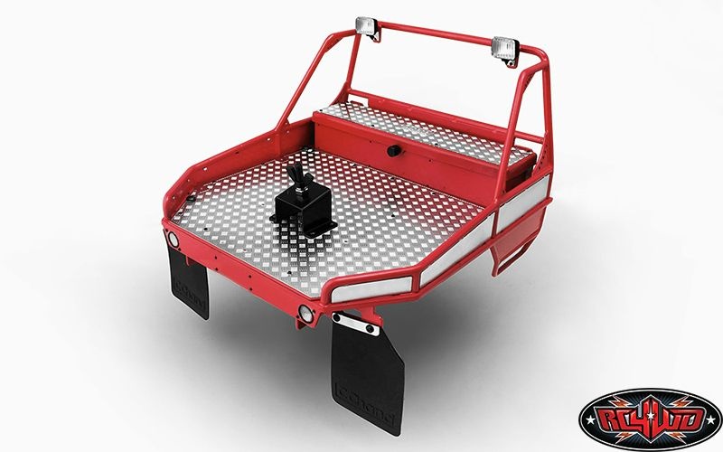 RC4WD Rear Tube Bed for Trail Finder 2 w/Mud Flaps & Lights (Red) VVV-C0255