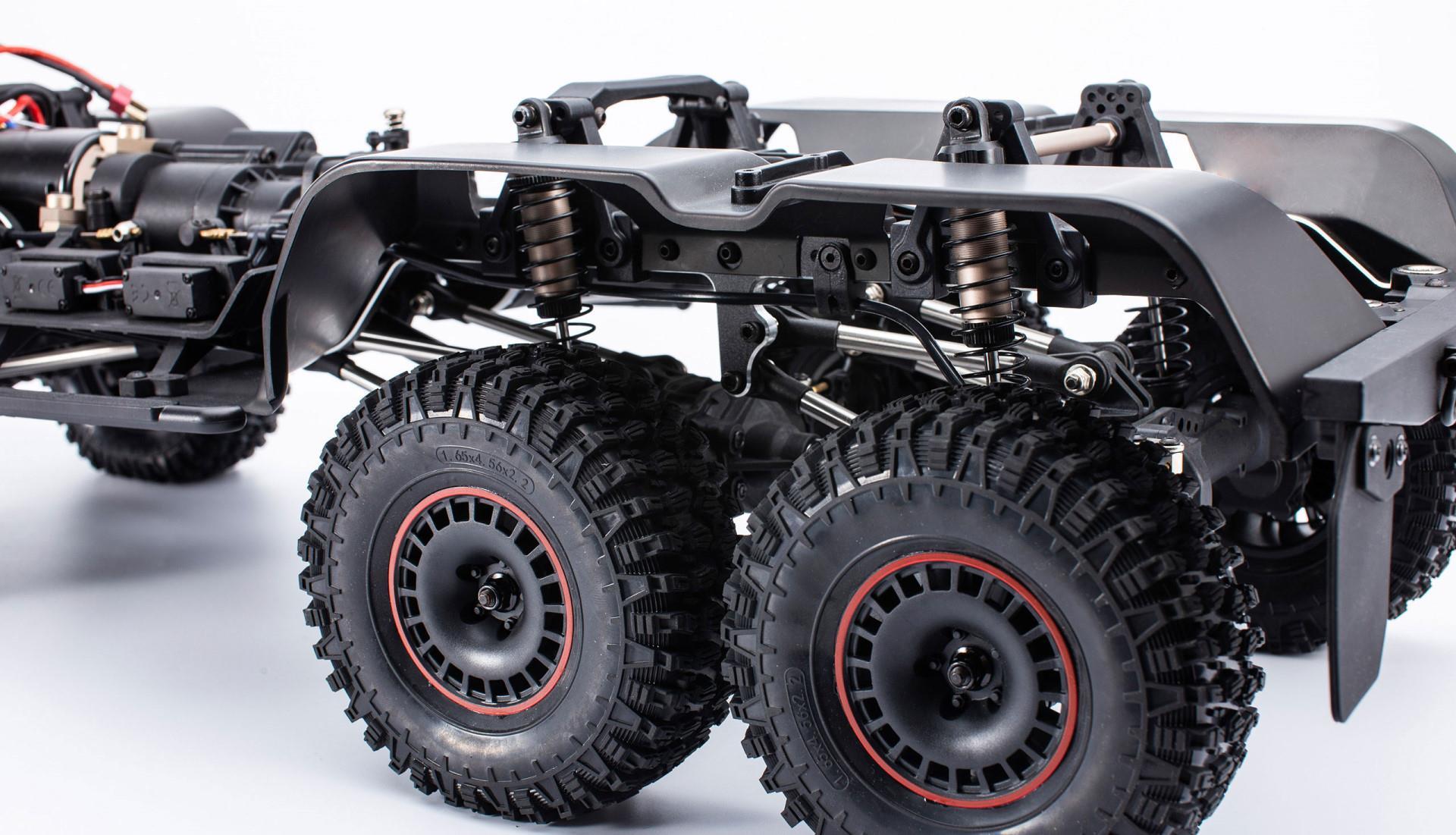 Amewi AMXRock RCX10.3P Scale Crawler 6x6 Pick-Up 1:10 ARTR schwarz (pro Version) 22559