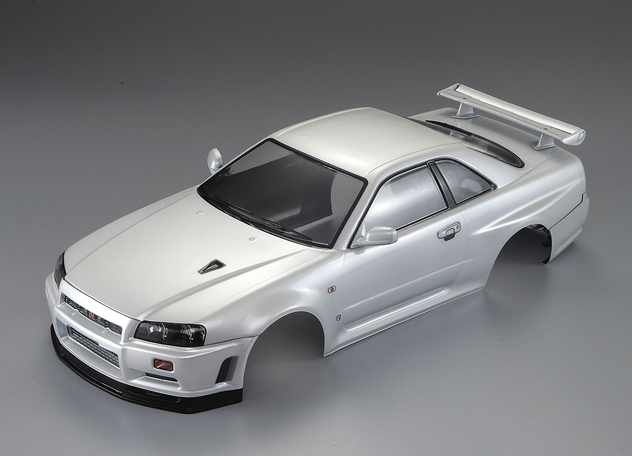 KB48644 Nissan Skyline R34 Karosserie Perl Weiß 195mm RTU