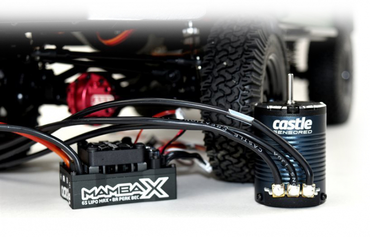 Castle MAMBA X Sensor ESC 25,2V WP, 1406-2850KV Combo Crawler 010-0155-10