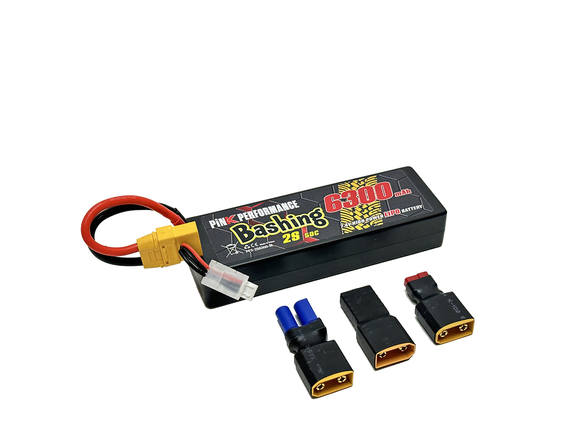 Pink Performance Bashing LiPo Akku 2S 7.4V-6300-50C (Multi) 139x47x25mm 325g PP3-2S6300-M