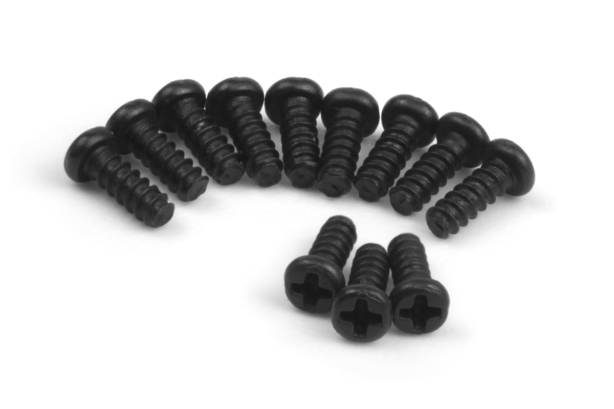 Blackzon Flachkopf Selbstschneideschrauben PBHO1.4x4mm (12St) 548136