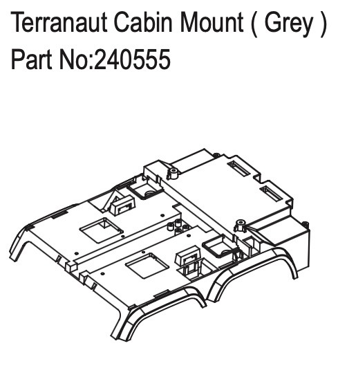 Hobby Plus Terranaut Cabin Mount ( Grey ) 240555