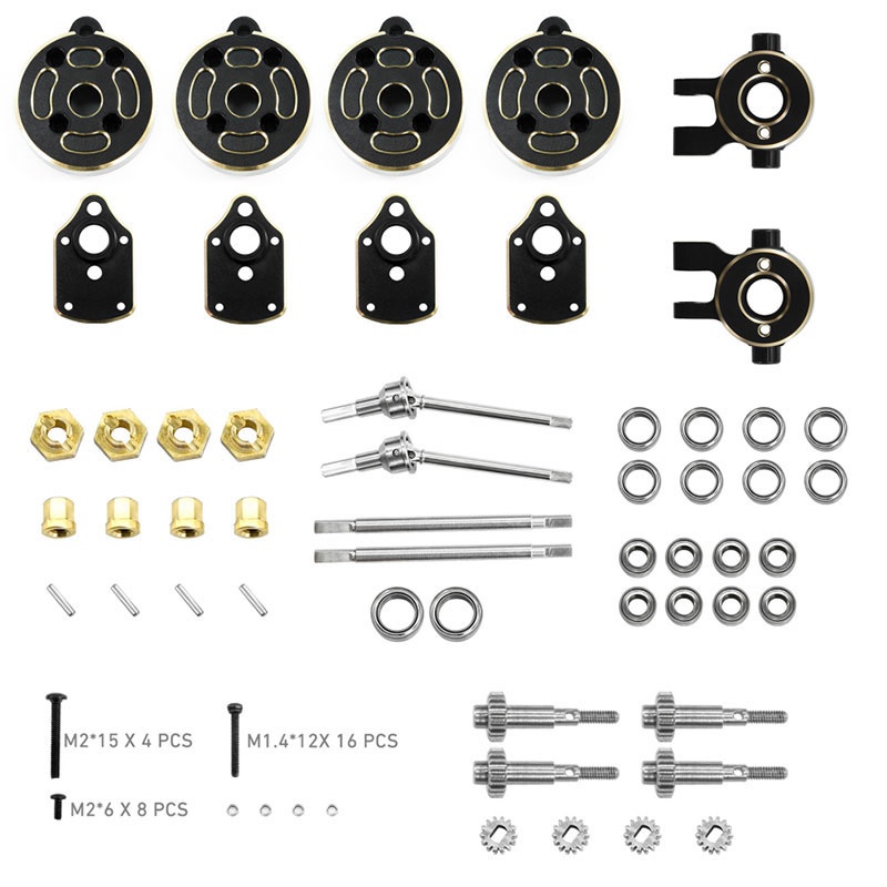 H-SPEED Portal-Achsen Umbausatz TRX-4M Messing HSPX050