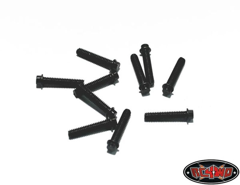 RC4WD Miniature Scale Hex Bolts  (M2 x 10mm) (Black) Z-S0623