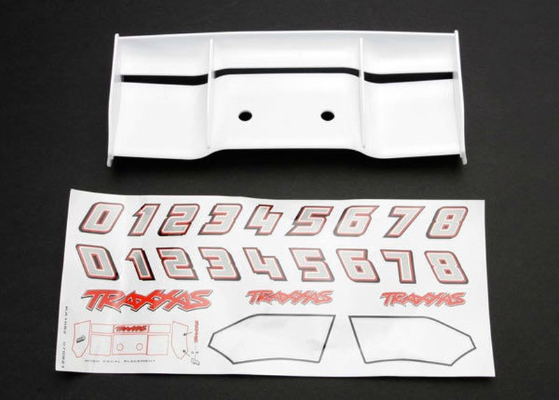Traxxas Heckflügel weiß mit Decal 5412 - Abbildung 1