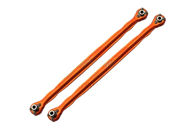 GPM Alu 6061-T6 FRONT STEERING ROD-2PC SET Traxxas X-MAXX orange