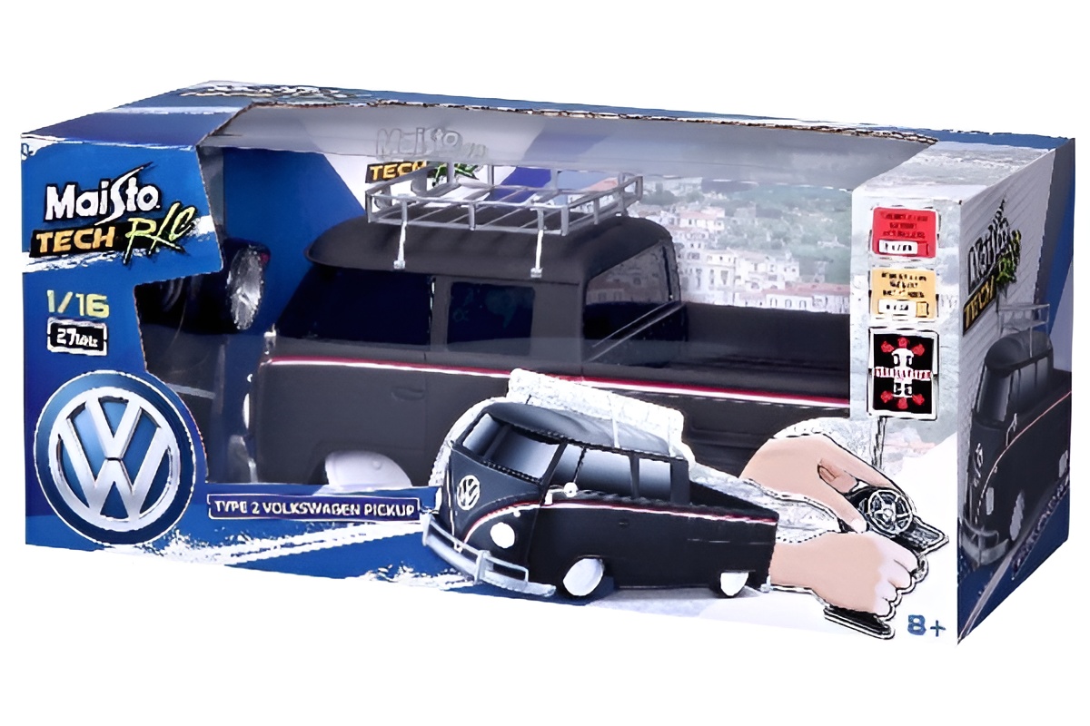 Maisto Tech R/C VW T2 Pick-Up Schwarz Matt 1:16 82048
