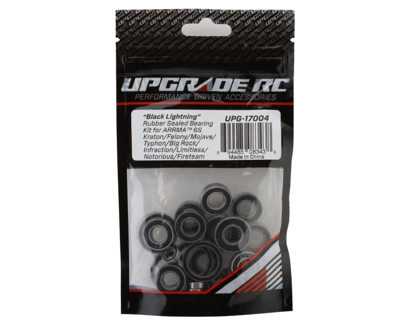 Upgrade RC Black Lightning Kugellager Set mit Gummidichtung  für ARRMA 6S Krat/Fel/Mo UPG-17004