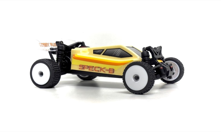 Hobby Plus 1:24 2WD Buggy "Speck-B" RTR (Vintage Creme)+ Absima Case 2410250-C1-Case