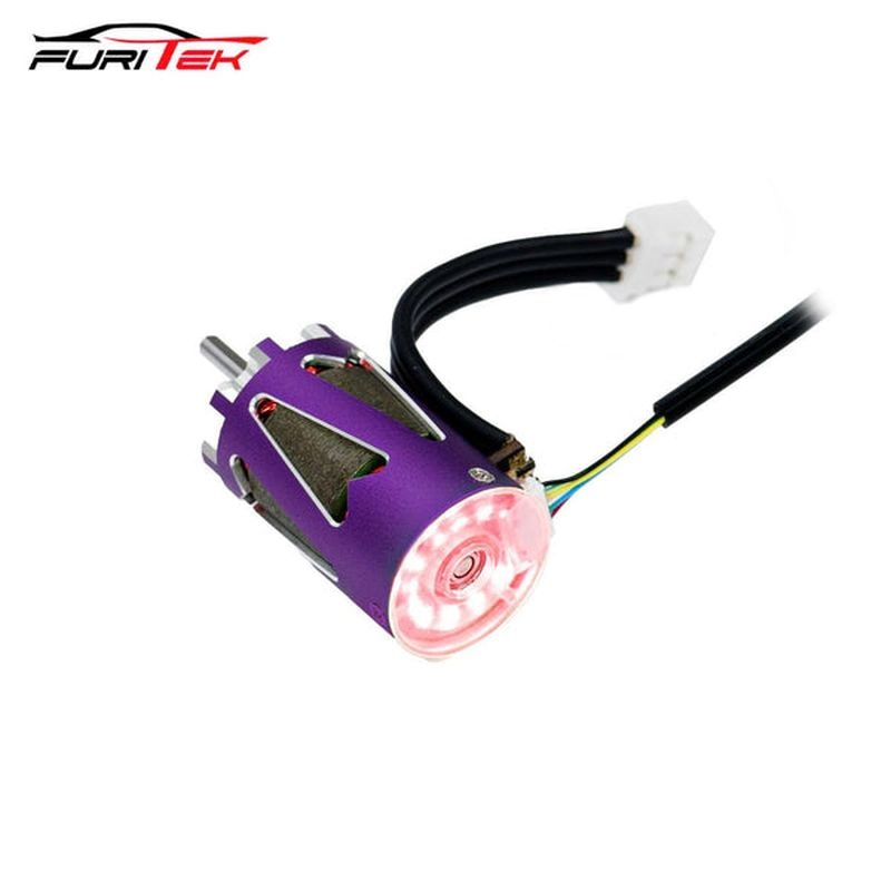 FURITEK LumaPower BL-Motor 5500kv Sensor mit LED violett für 1/28 Drift und Race Car FUR-2608