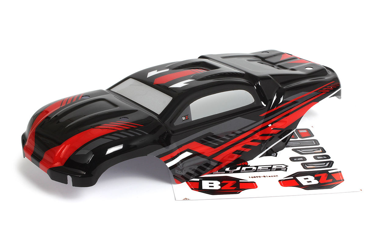 BLACKZON Slyder ST Karosserie (Schwarz/Rot) 540192