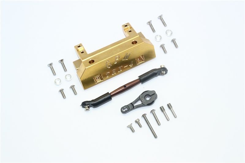 GPM Messing Servobefestigung vorn, Servohorn 25T, Spurstange Traxxas Traxxas4