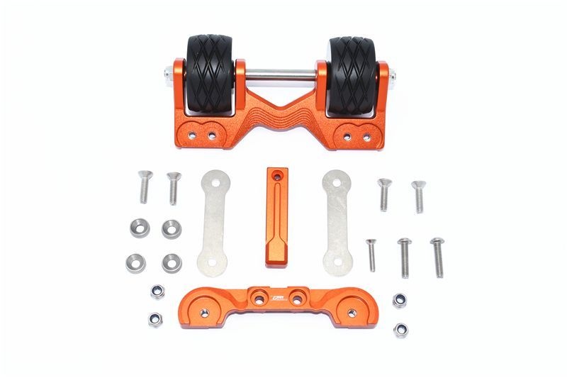 GPM Alu Wheeliebar hinten orange Traxxas MAXX