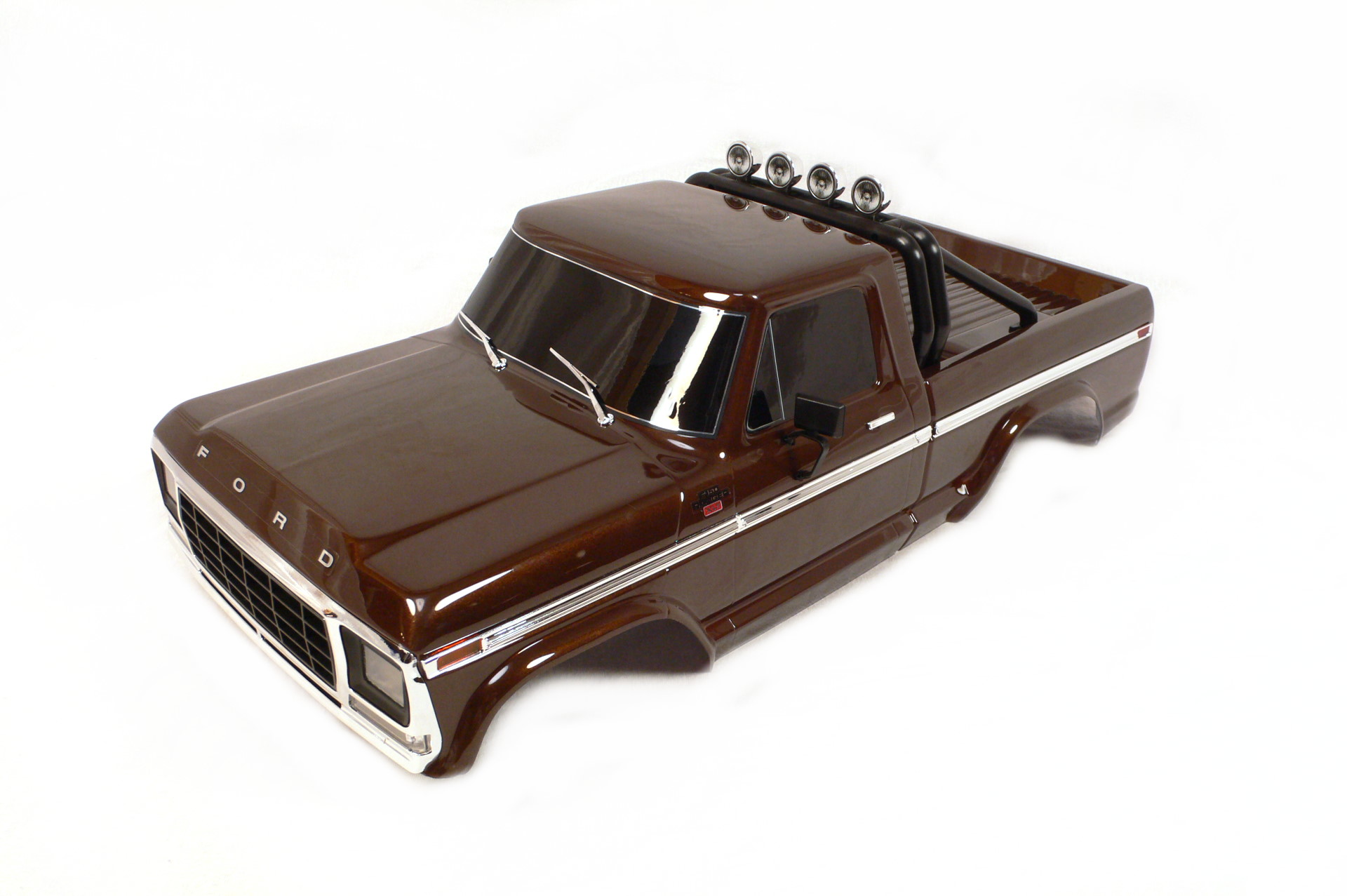 Traxxas TRX-4 Ford F-150 High Trail Karosserie 1:10 Braun Clipless Body - Abbildung 1