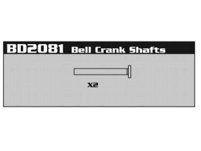 Nanda BD2081 Bell Crank Shafts BD2081 - Abbildung 1