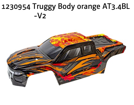 Absima Truggy Karosserie orange AT3.4BL-V2 1230954
