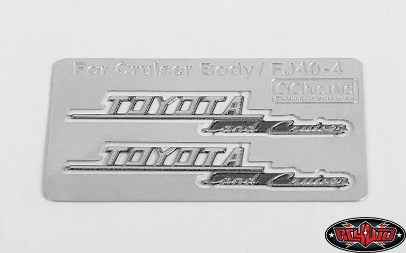 Side Metal Emblems for RC4WD Cruiser Body (Side B) VVV-C0133