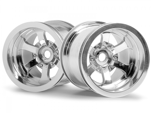 HPI Scorch 6-Speichen Felge Glanz-Chrom (2.2In/2St) 3087