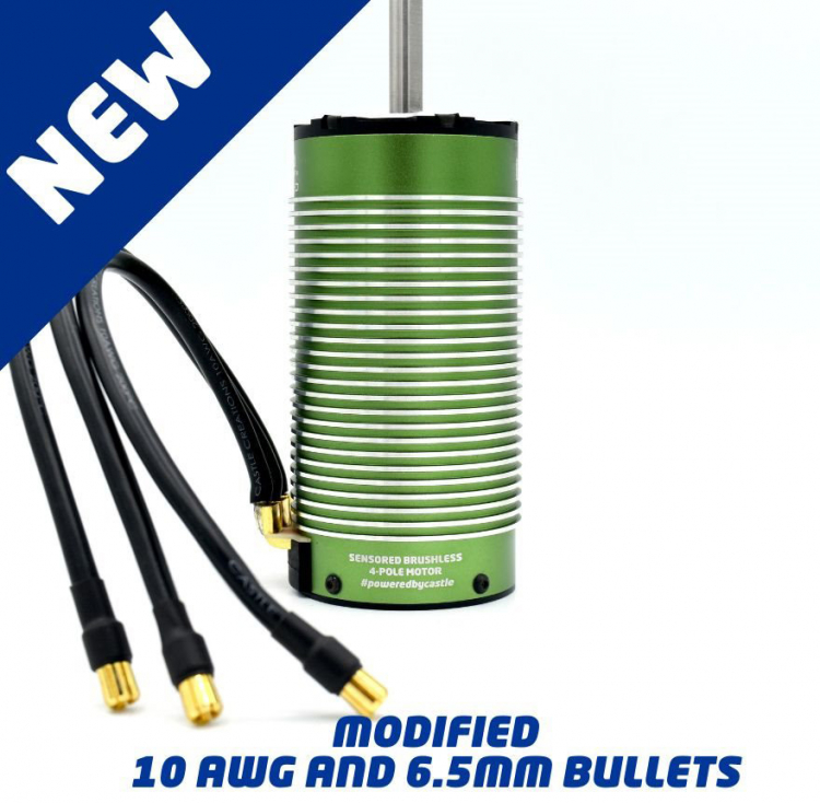 Castle Brushless Motor Sensor Inrunner 4-Pole 2028-800KV 8S 1/6 060-0083-00