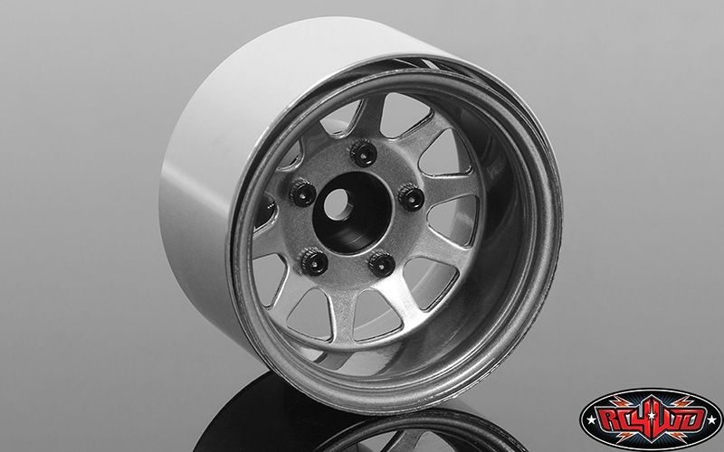 RC4WD ZW-0286 Deep Dish Wagon 1.55 Stamped Steel Beadlock Wheels (Clear)