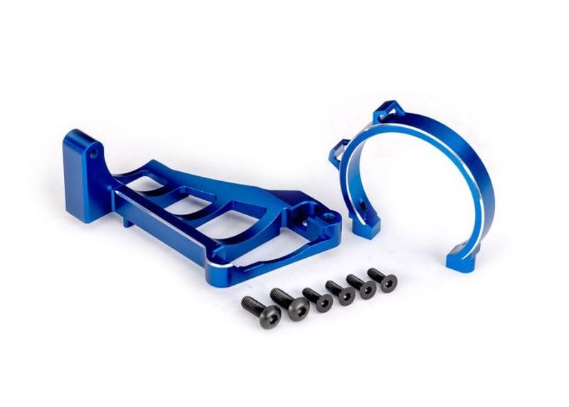 Traxxas Motorhalter blau Alu für TRX3483 Maxx Slash 10262-BLUE