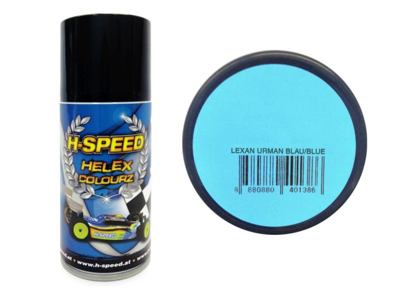 H-SPEED Lexan Spray Farbe Helex Colourz Urman blau 150ml HSPS018