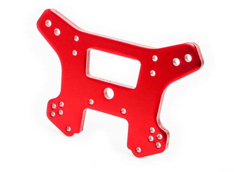 Traxxas Dämpferbrücke vorn 6061-T6 Alu rot eloxiert 9539R