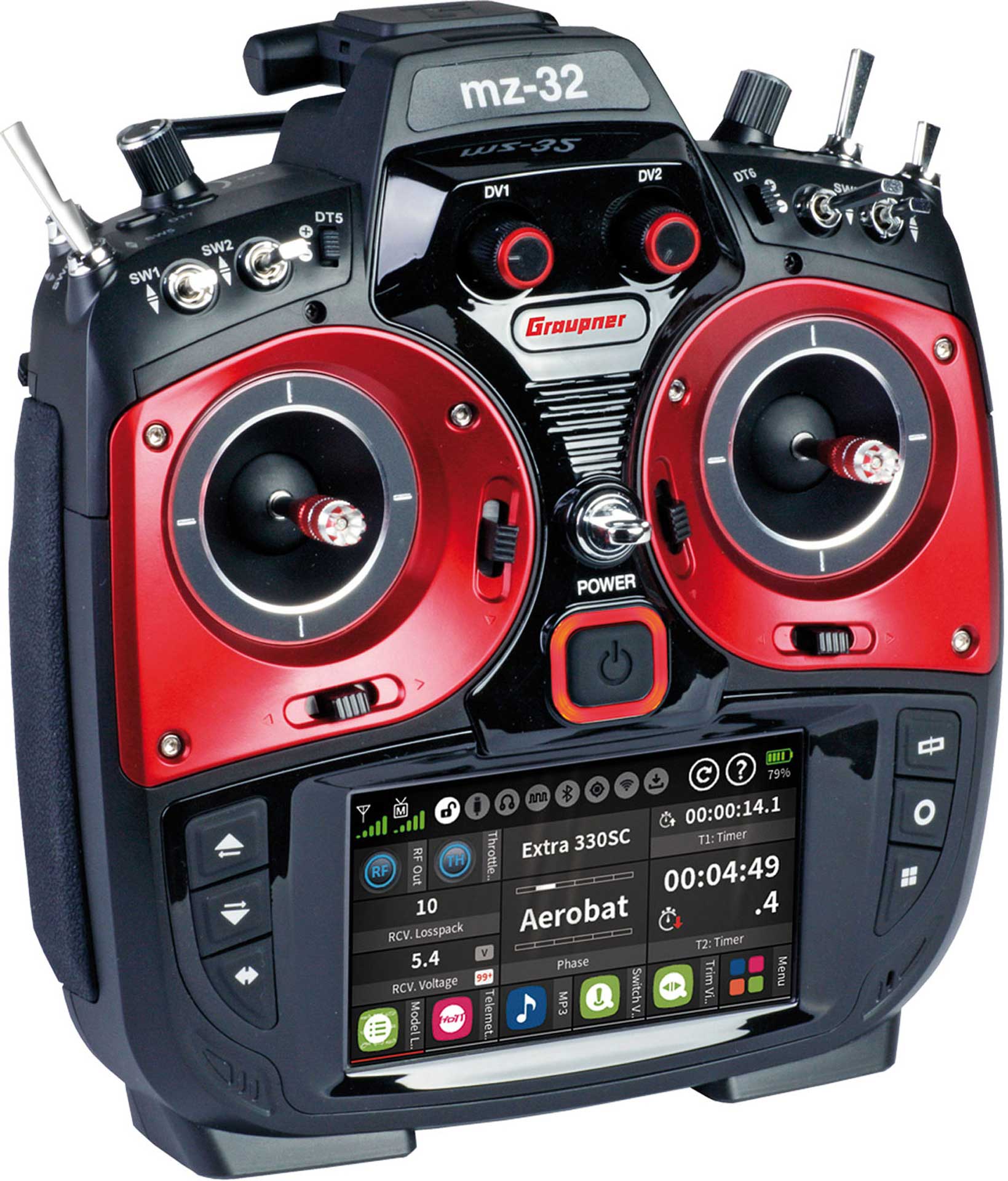 GRAUPNER MZ-32 HOTT Einzelsender 2,4Ghz Fernsteuerung S1024.77