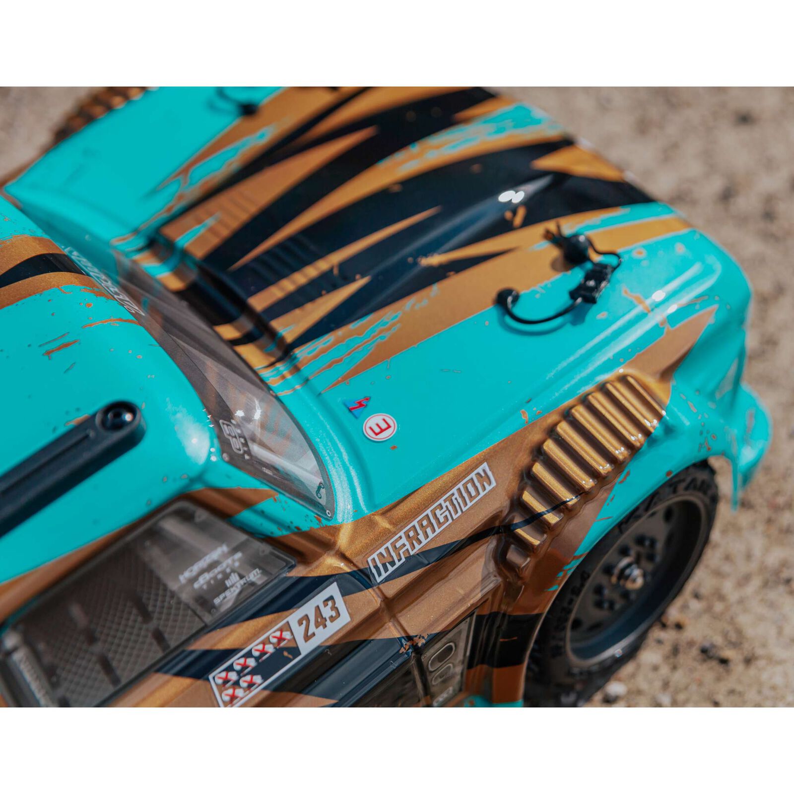 ARRMA 1/8 INFRACTION 4WD MEGA Resto-Mod Truck RTR, Teal/Bronze ARA4215V3BIT2