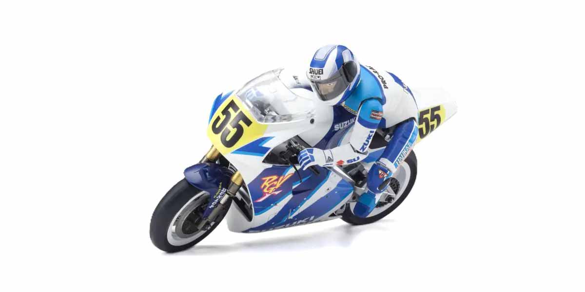 Kyosho Motorrad Hanging On Racer S.R.T. Suzuki RGV 1992 1:8 Kit 34935T1B - Abbildung 1