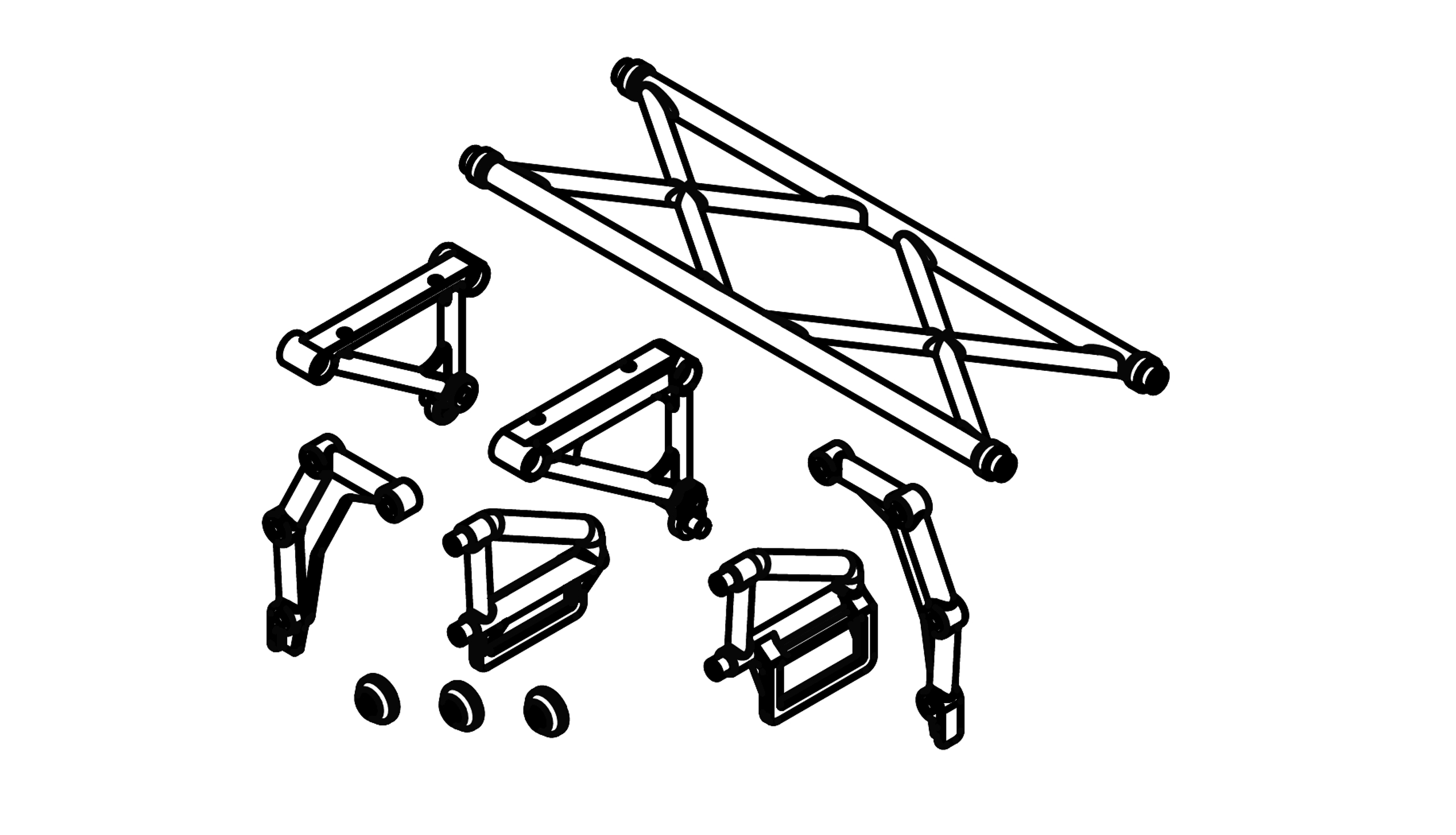 Amewi Karosserie Befestigungs Set 17223026